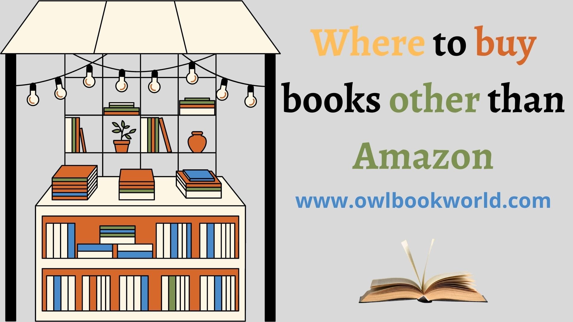 Where to buy books other than Amazon (and for cheaper)